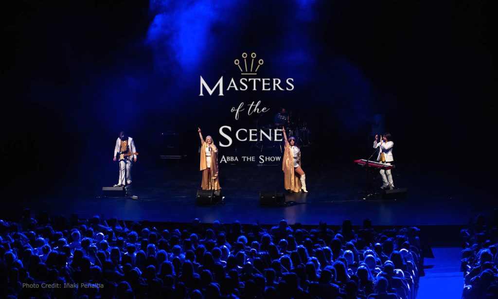 Masters Of The Scene small logo over stage shot
